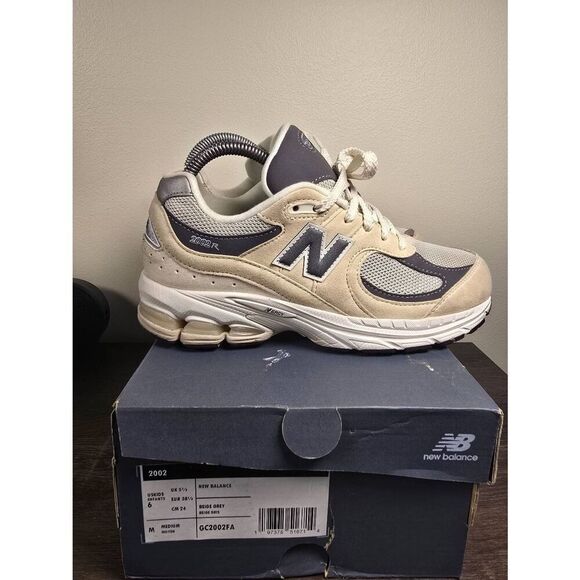 New Balance Shoes - New Balance 2002 Tan Taupe Women's Running Shoes Size 7.5 6Y W/Box